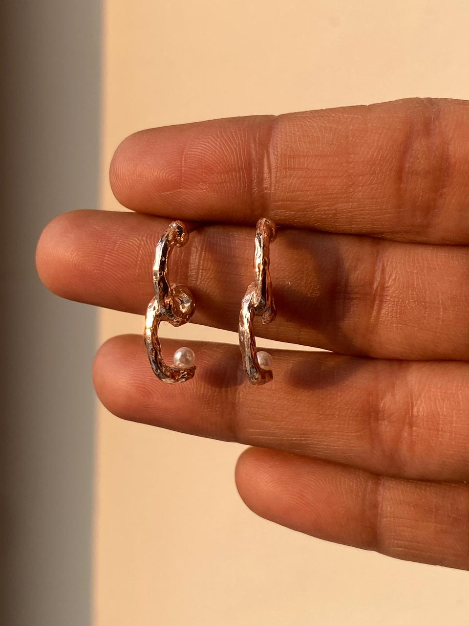 Versatile Gold-Plated Stud & Hoop Earring Combo Pack (3 Pairs)